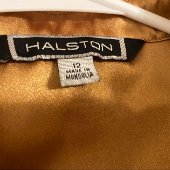 Vintage!! Halston Heritage Shimmering Gold Top - Picture 6 of 7